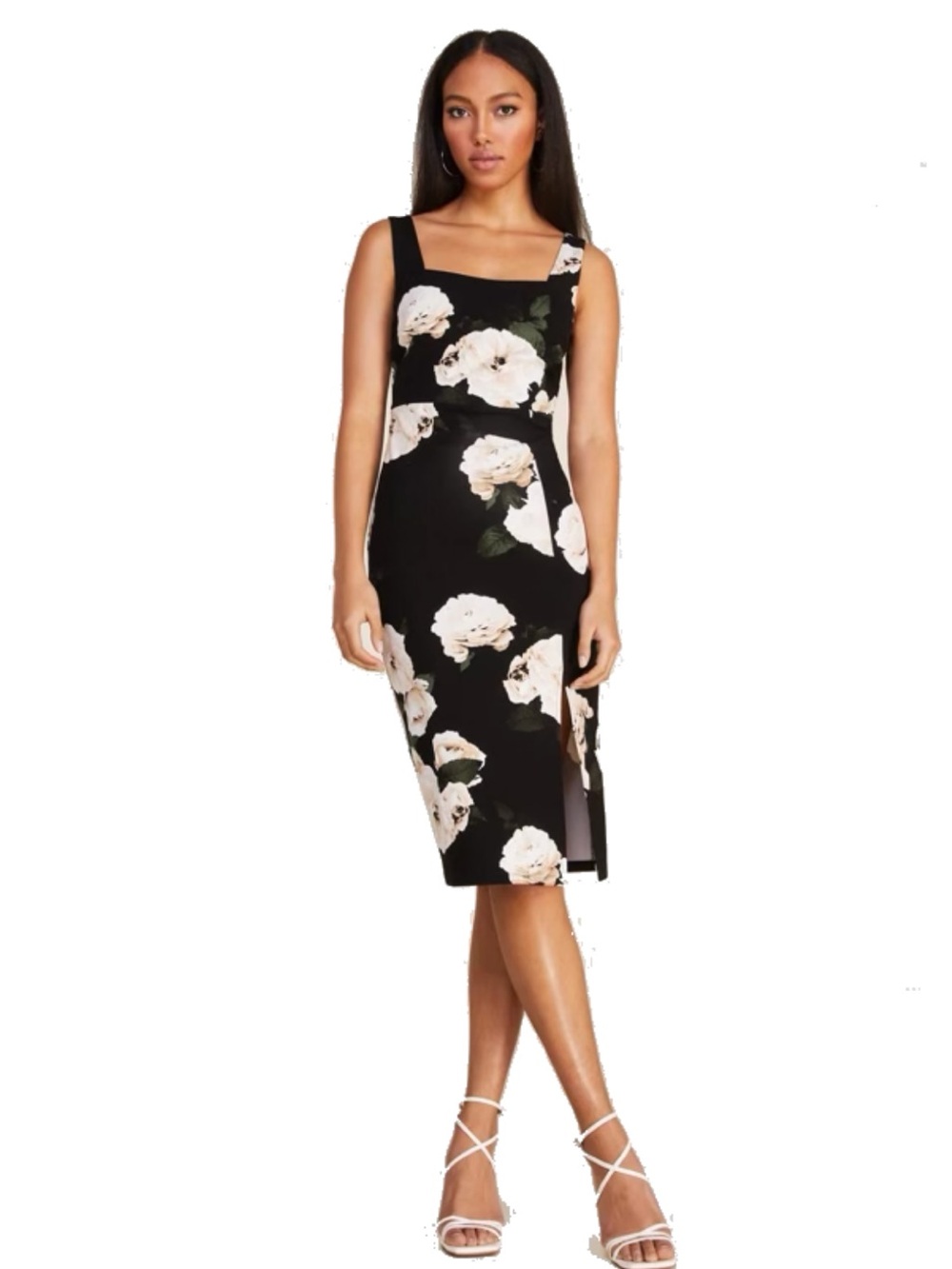 Le Chateau Floral Squareneck Dress